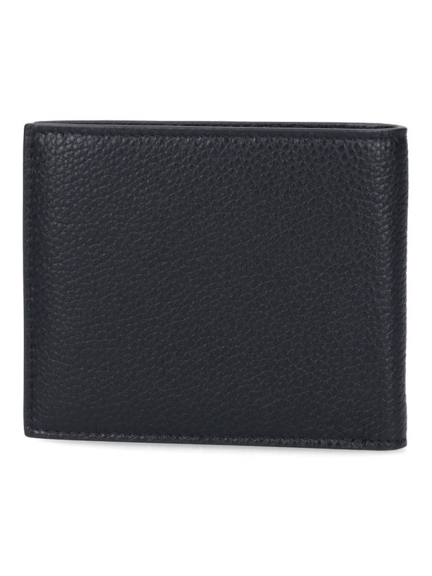 Men's T-Line Small Grain Leather Half Wallet Black - TOM FORD - BALAAN 4