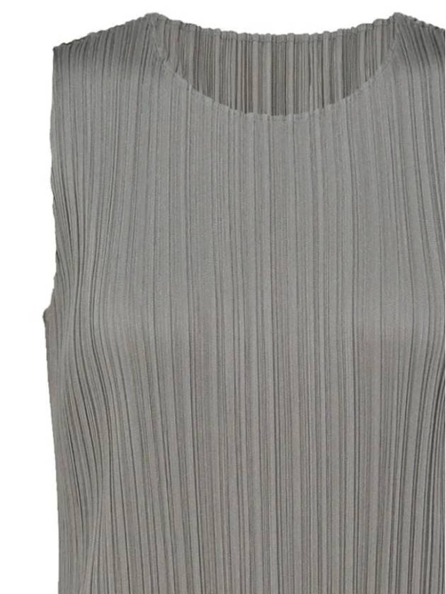 Pleated please basic long dress light gray JH114 - ISSEY MIYAKE - BALAAN 4