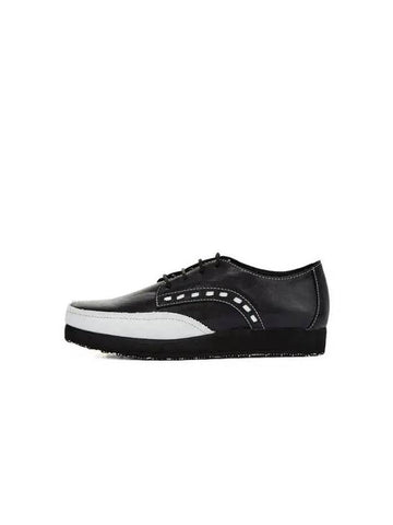 Canvas Patch Lace Up Shoes Black - YOHJI YAMAMOTO - BALAAN 1