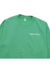 Logo Print Cotton Sweatshirt Green - SPORTY & RICH - BALAAN 4