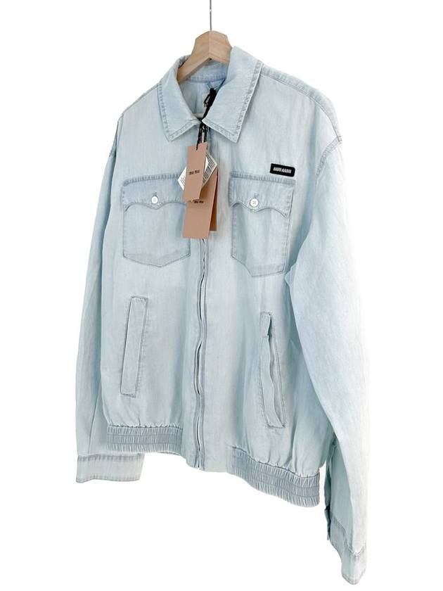 36 MiuMiu Men s Chambray Garment Blouson Jacket - MIU MIU - BALAAN 1