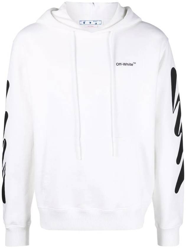 Men's Wave Diag Hoodie White - OFF WHITE - BALAAN 1