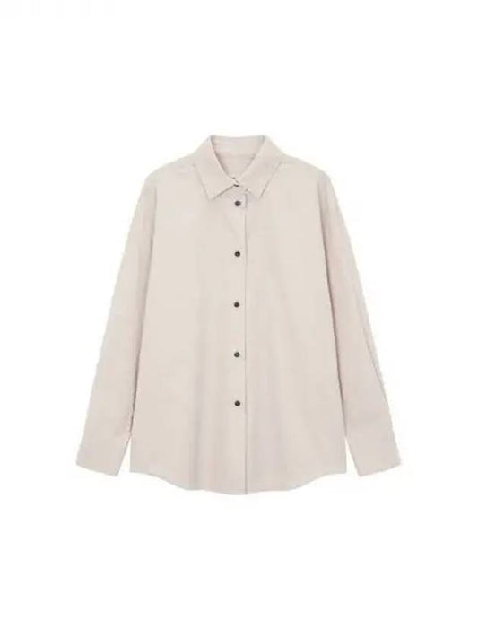 Women s Mini Label Corduroy Shirt Beige 271213 - EMPORIO ARMANI - BALAAN 1