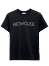 Lettering Logo Women's Short Sleeve TShirt 8C00013 - MONCLER - BALAAN 1