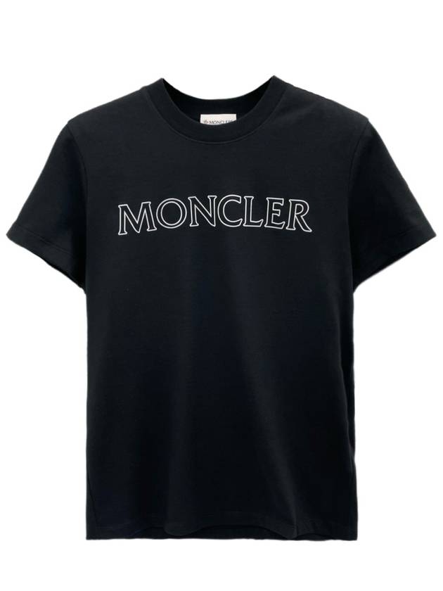 Lettering Logo Women's Short Sleeve TShirt 8C00013 - MONCLER - BALAAN 1