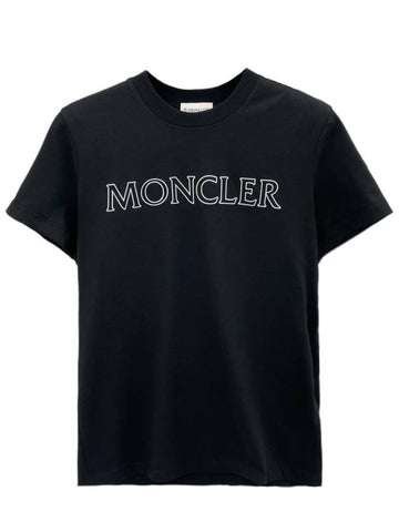 Lettering Logo Women's Short Sleeve TShirt 8C00013 - MONCLER - BALAAN 1