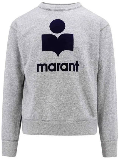 Mikoy Big Logo Cotton Sweatshirt Grey - ISABEL MARANT - BALAAN 2