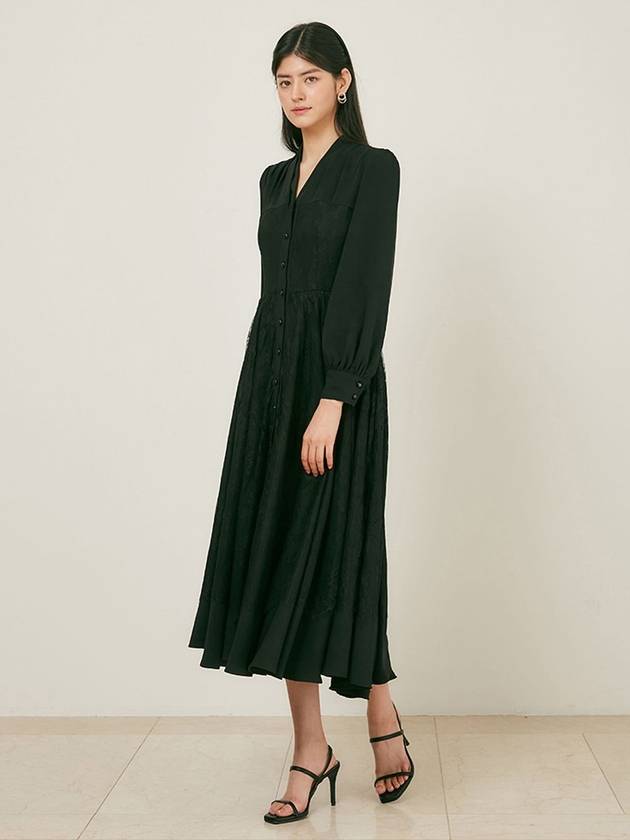 Alessandra long dress black - AME - BALAAN 5