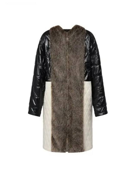 Pop Fur Insert Quilted Maltage Coat 1AFFVI - LOUIS VUITTON - BALAAN 1