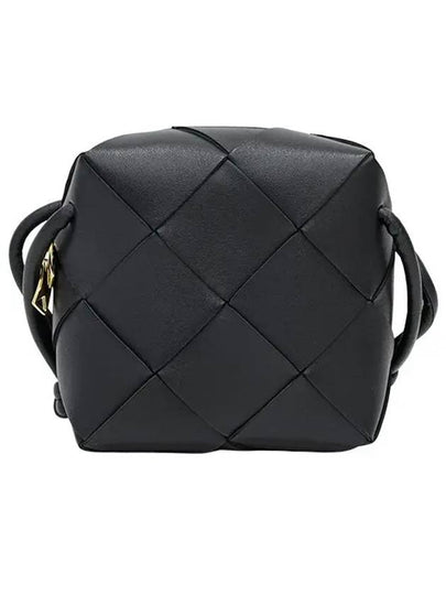 Cassette Intrecciato Mini Shoulder Bag Black - BOTTEGA VENETA - BALAAN 2