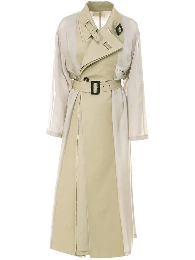 numbering patch two-tone trench coat beige - MAISON MARGIELA - BALAAN 3