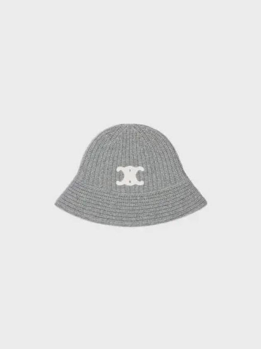 Seamless Cashmere Bucket Hat Grey - CELINE - BALAAN 2