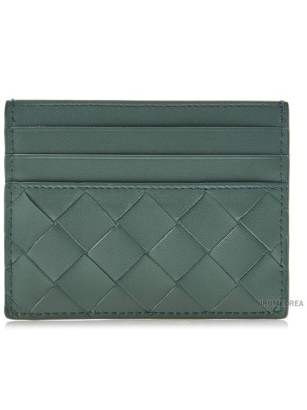 Intrecciato Leather Card Wallet Aloe - BOTTEGA VENETA - BALAAN 4