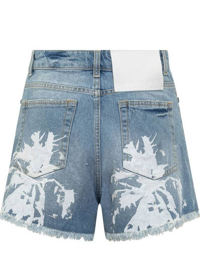 Barrow Jeans Shorts With Textured Print - CLAIRE BARROW - BALAAN 2