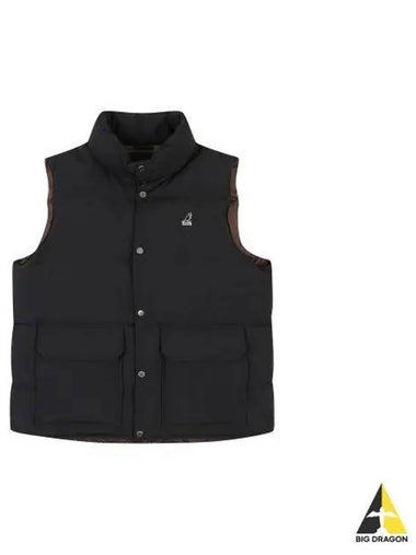 Oversized pocket down vest 6135 black - KANGOL - BALAAN 1