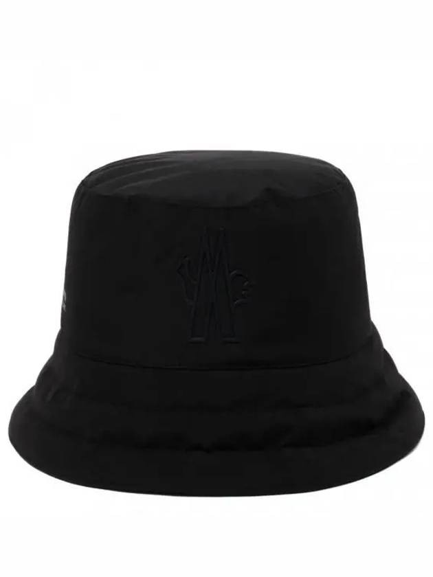 Grenoble Logo Patch Gore-Tex Bucket Hat Black - MONCLER - BALAAN 2