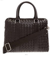 Intrecciato Leather Brief Case Brown - BOTTEGA VENETA - BALAAN 2