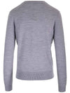 Regal Wool Crew Neck Knit Top Grey - THEORY - BALAAN 4