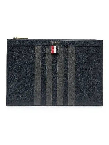 Clutch bag diagonal small navy - THOM BROWNE - BALAAN 1