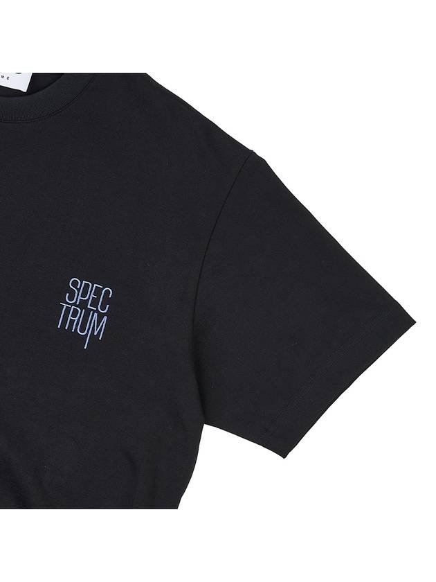 Spectrum Graphic Short Sleeve T-Shirt Black - SOLID HOMME - BALAAN 6