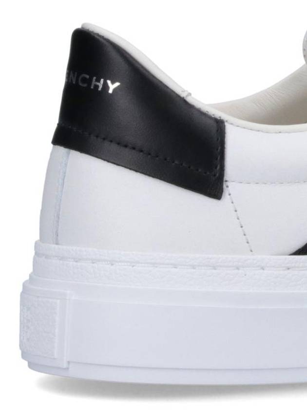 Double Webbing Strap Leather Slip Ons White - GIVENCHY - BALAAN 4