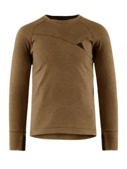 Men's Huge Crew Neck Long Sleeve T-Shirt Olive - KLATTERMUSEN - BALAAN 2