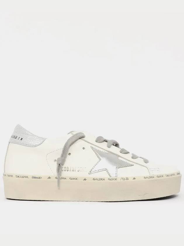 Hi Star White Metallic Silver Heel Tab Sneakers - GOLDEN GOOSE - BALAAN 3