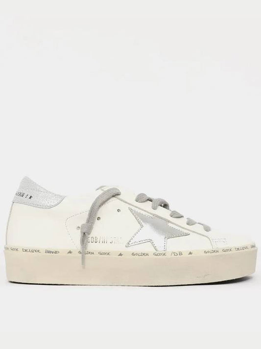 Hi Star White Metallic Silver Heel Tab Sneakers - GOLDEN GOOSE - BALAAN 2