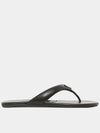 Triangle Logo Flip Flops Black - PRADA - BALAAN 3