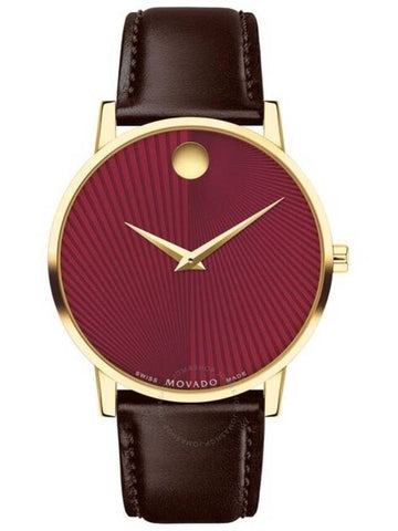 Movado Museum Classic Quartz Red Dial Men's Watch 0607801 - MOVADO - BALAAN 1