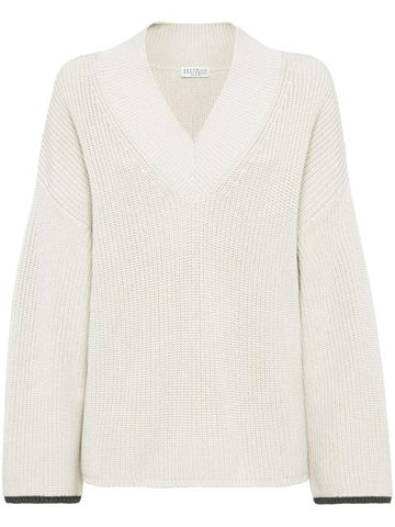 Ribbed Knit Sweater M19576912CFH19 - BRUNELLO CUCINELLI - BALAAN 1