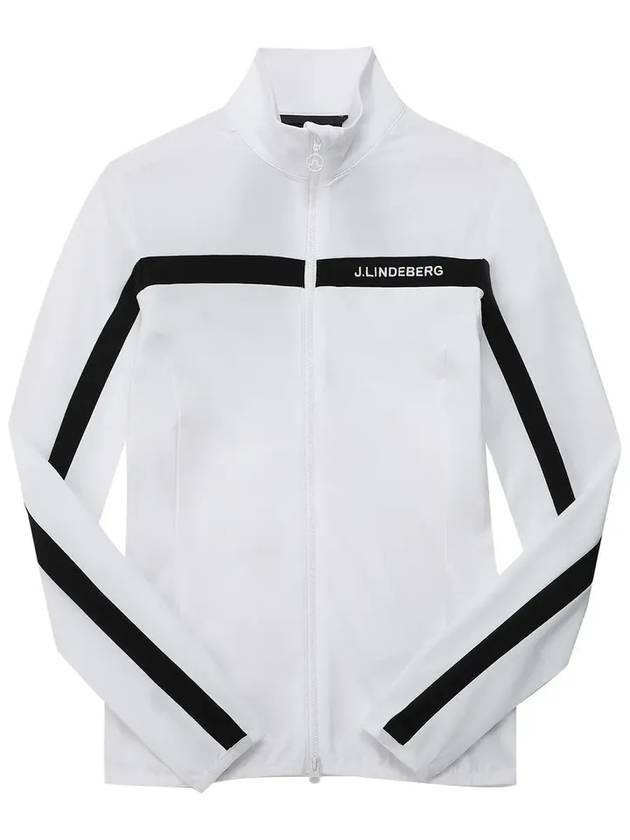 Janice Full Zip-up Jacket White - J.LINDEBERG - BALAAN 6