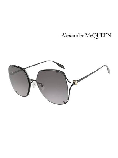 Eyewear Square Metal Sunglasses Black - ALEXANDER MCQUEEN - BALAAN 2