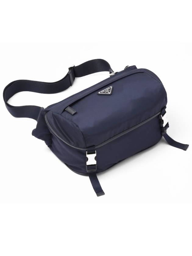 M Re nylon biker bag cross medium navy - PRADA - BALAAN 1