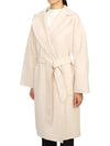 Rovo Wrap Wool Singe Coat Sand - MAX MARA - BALAAN 3