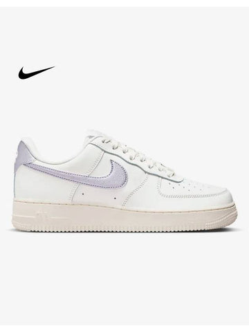 Women's Air Force1 07 Low Top Sneakers Oxygen Purple - NIKE - BALAAN 1