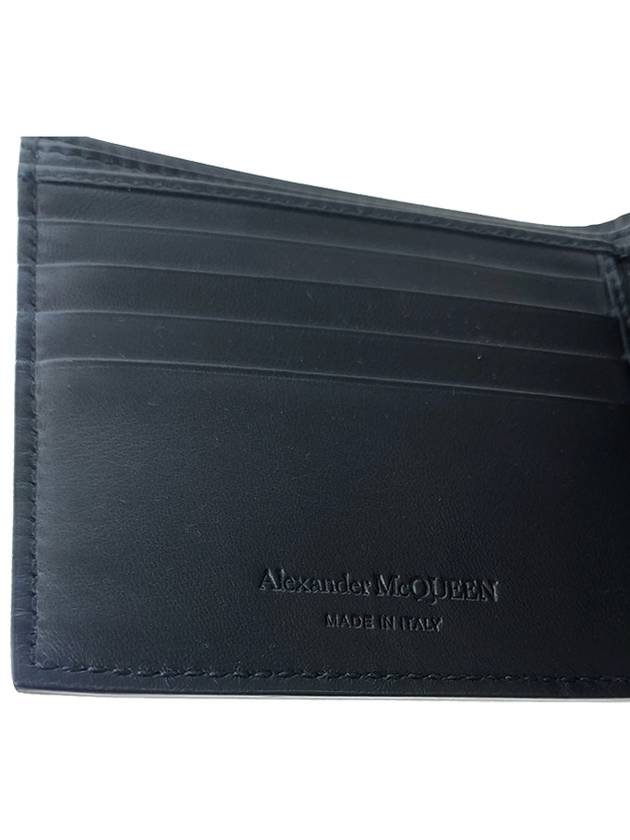 Mini Skull Crocodile Bicycle Wallet Black - ALEXANDER MCQUEEN - BALAAN 6