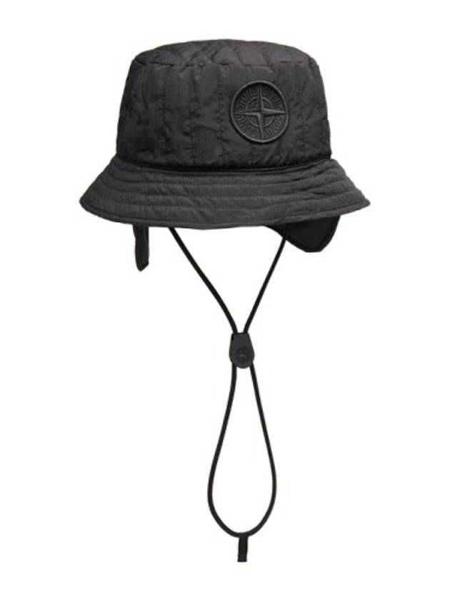Compass Logo Bucket Hat Black - STONE ISLAND - BALAAN.