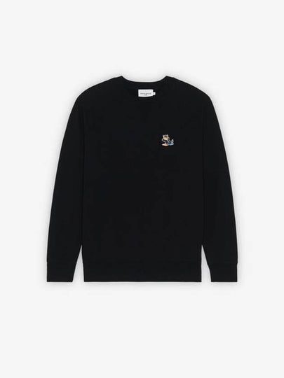 Dressed Fox Patch Classic Sweatshirt Black - MAISON KITSUNE - BALAAN 2