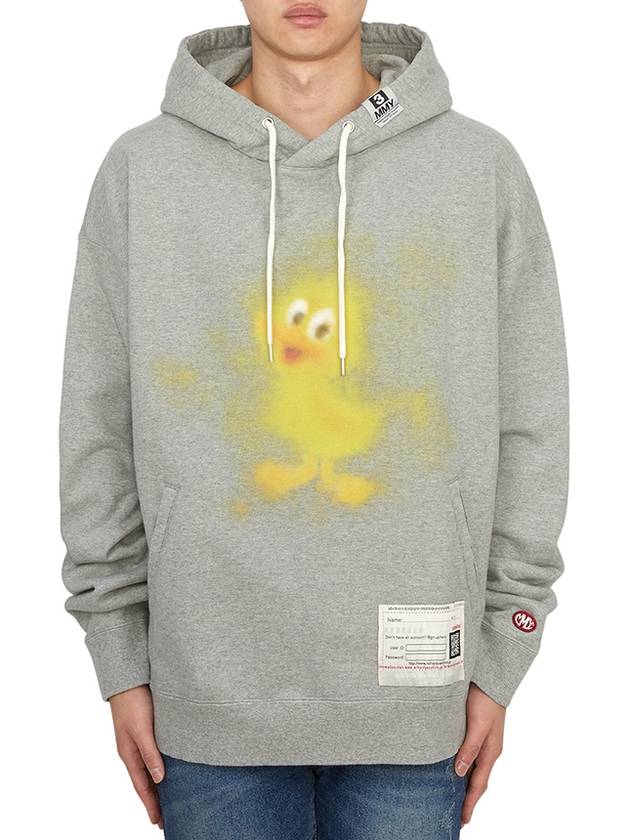 Duck Printed Hoodie Grey - MIHARA YASUHIRO - BALAAN 1