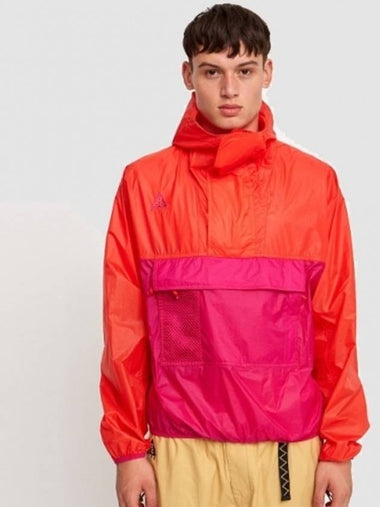 01CD7635634ACGHooded Anorak JacketOrange Pink - NIKE - BALAAN 1