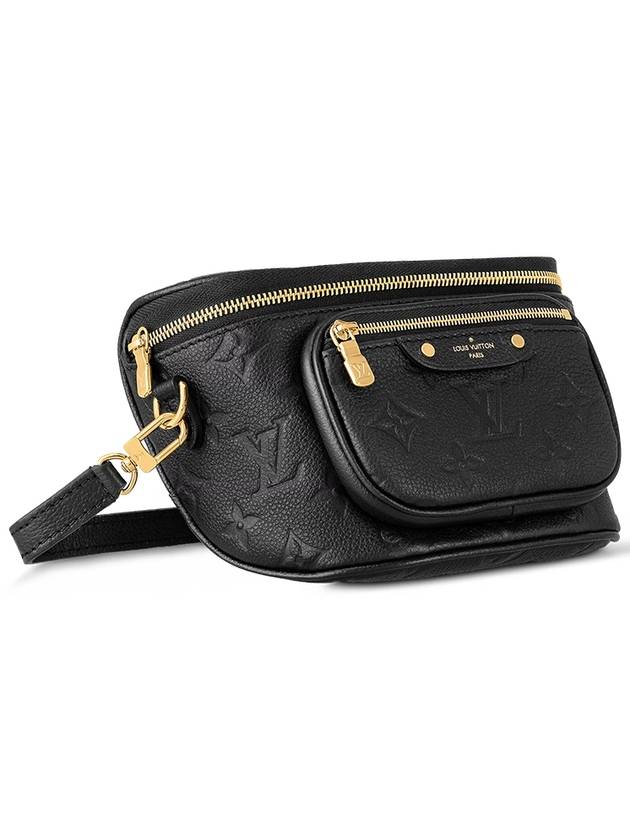 Mini Monogram Empreinte Leather Bum Bag Black - LOUIS VUITTON - BALAAN 3