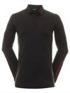 Men's Tour Tech Long Sleeve Polo Shirt Black Melange - J.LINDEBERG - BALAAN 2