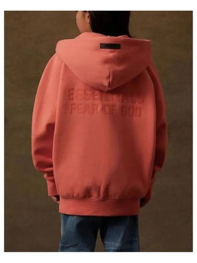 Essential Kids Coral Logo Full Zip Hooded Up 785SU222032K - FEAR OF GOD - BALAAN 2