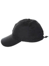 Nylon Metal 6 Panel Ball Cap Black - STONE ISLAND - BALAAN 4