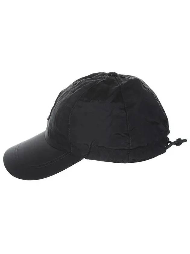 Nylon Metal 6 Panel Ball Cap Black - STONE ISLAND - BALAAN 4