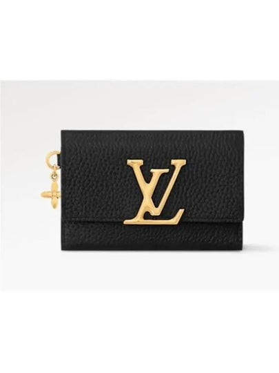 Capucines Compact Half Wallet Black - LOUIS VUITTON - BALAAN 2