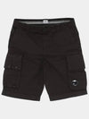 Twill Stretch Cargo Shorts Black - CP COMPANY - BALAAN 4