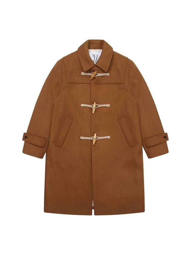 Wool Duffel Coat Camel - SOLEW - BALAAN 2