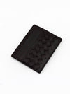 Intrecciato Weaving Nappa Card Wallet Brown - BOTTEGA VENETA - BALAAN 5